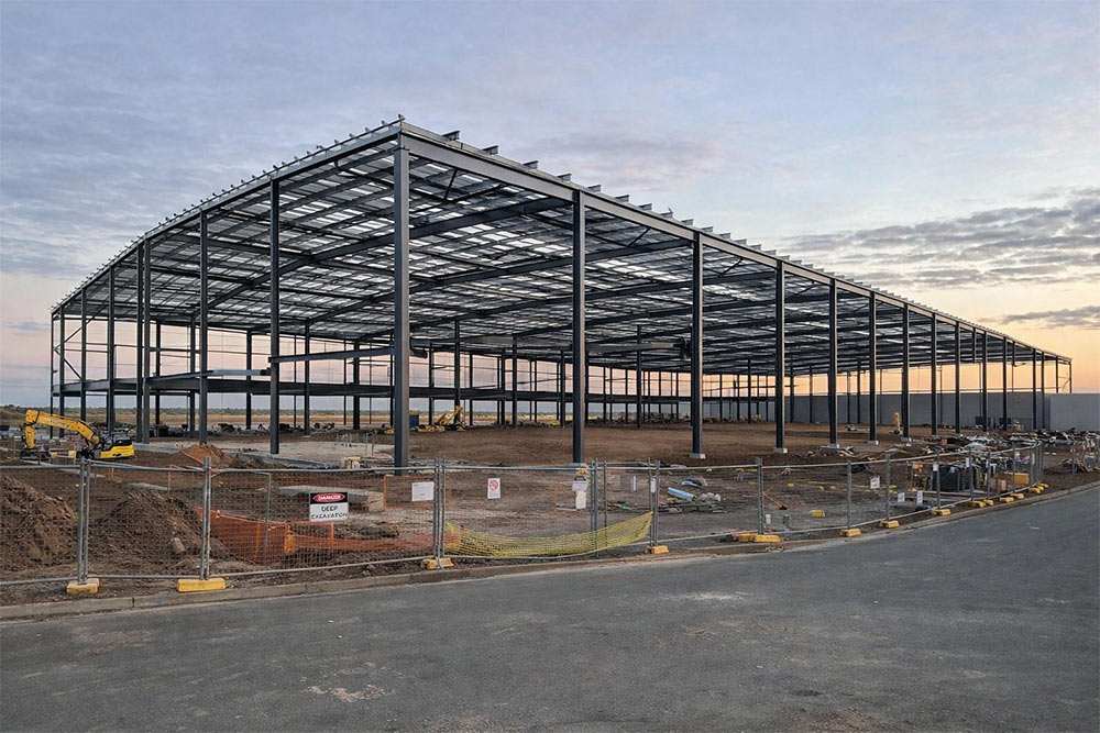 Steel Structure Construction Site